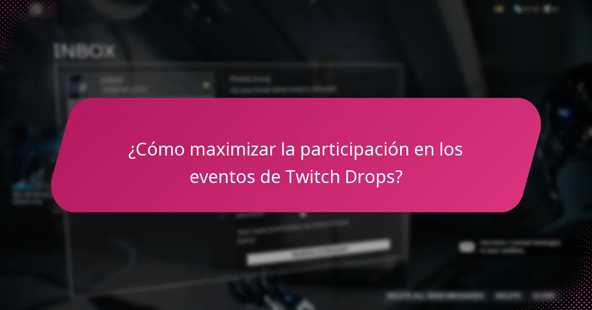 ¿Cómo se entregan las notificaciones de reclamación para los Twitch Drops?